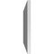 Ekena Millwork Vertical Surface Mount PVC Gable Vent: Non-Functional, w/ 3-1/2"W x 1"P Standard Frame, 26"W x 16"H GVPVE26X1601SN - alternate 5